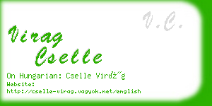 virag cselle business card